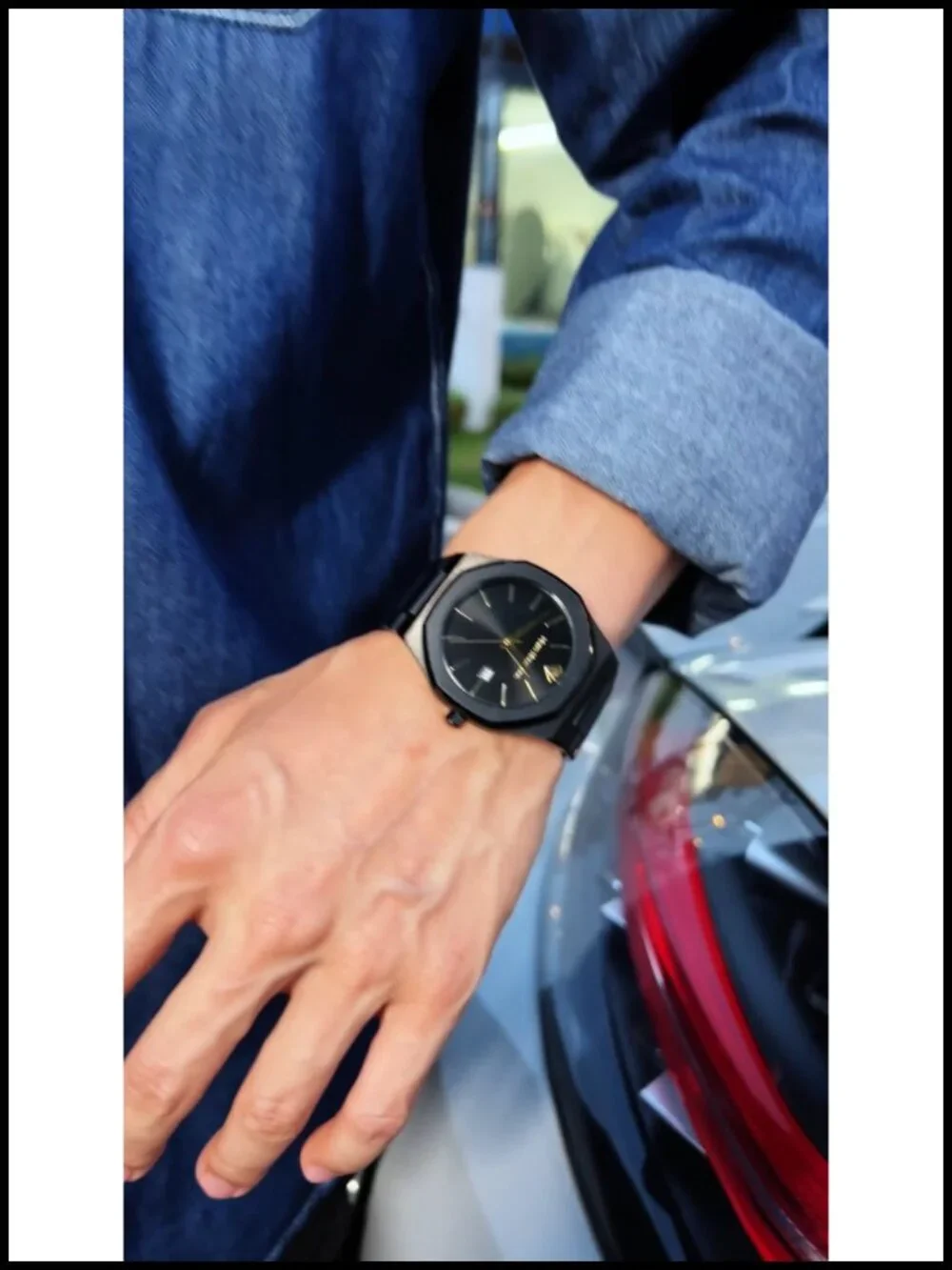 Luxury Men's Watch Japanese Quartz Stainless Steel 41mm Sapphire Crystal